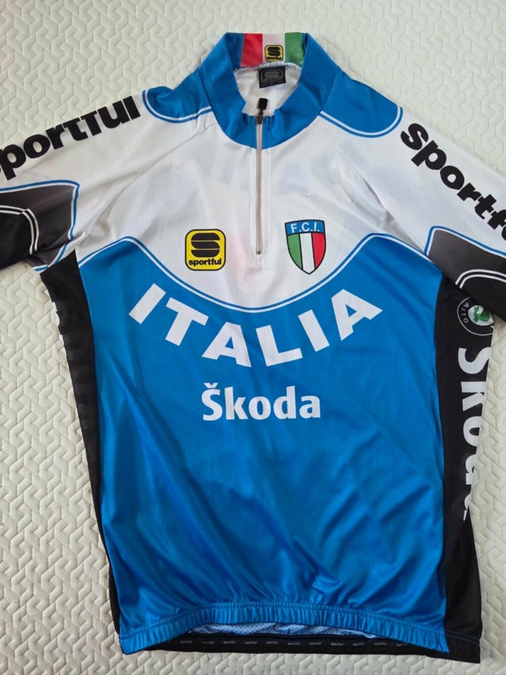 Skoda, FCI Italia Vintage Cycling Jersey.  Sportful. Made in Italy.